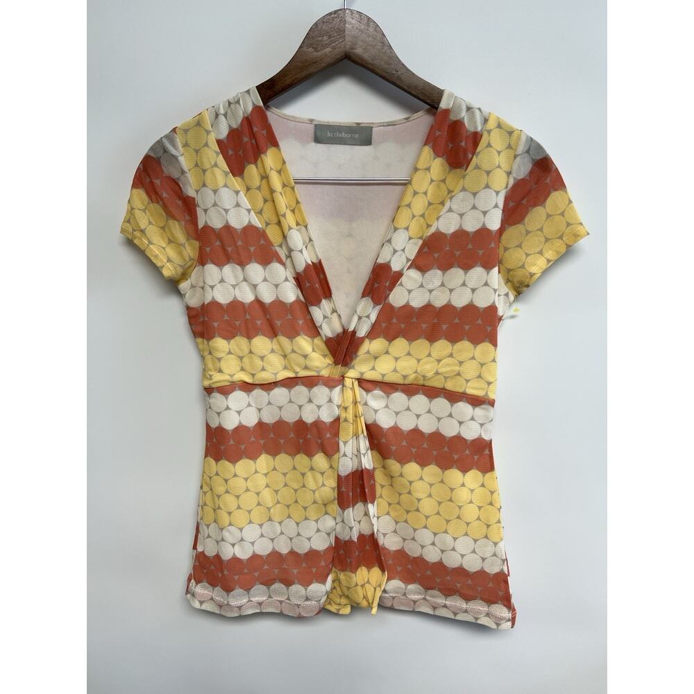 Vintage stretchy y2k 2000s babydoll Medium Split‎ Front Geometric Fairy Boho